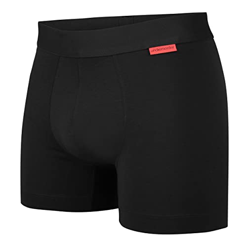 Undiemeister Herren Boxershorts aus Baumwolle/Mellowood - Premium Unterhosen für Männer - Atmungsaktive Boxershorts für optimalen Komfort - Volcano Ash - Große XL von Undiemeister