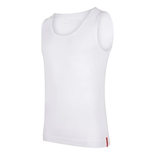 Undiemeister Herren Tanktop aus Mellowood - Komfortables und stylisches Baumwolle Tanktop für Männer - Arbeits- & Basic Tanktops - Atmungsaktiv und Temperaturregulierend - Chalk White - Große XXL von Undiemeister