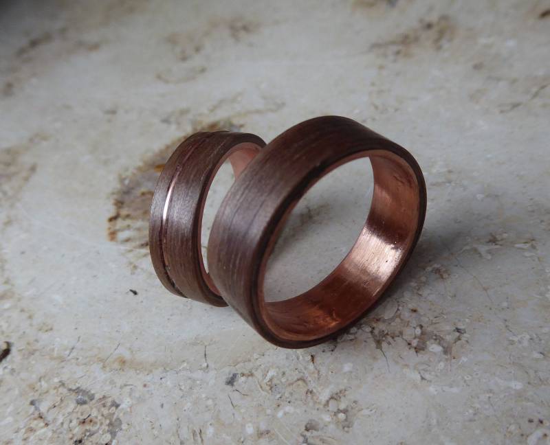 Einzigartige Partnerringe "Copper Tales" von UndiscoveredArts