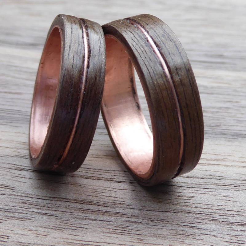 Einzigartige Partnerringe "Kupferseelen" von UndiscoveredArts
