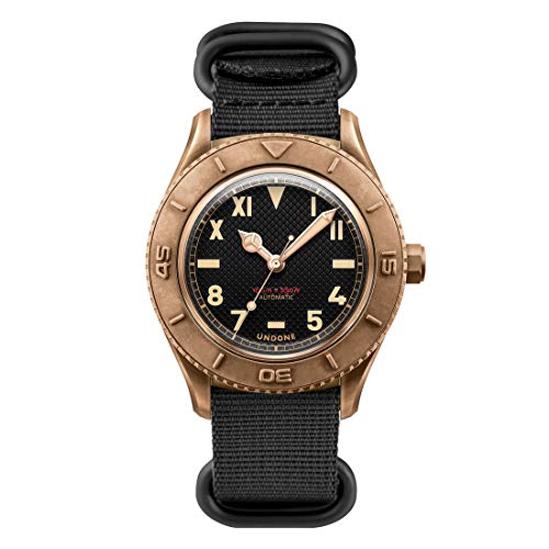 Undone Basecamp Bronze Automatikuhr Bronze Schwarz Vintage Unisex von Undone