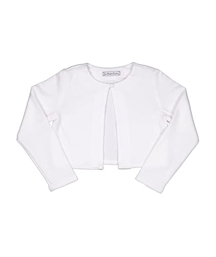 Une Hautre Couture Mädchen Edel Kommunionjacke Strickjacke Bolero Kommunion Blazer Pullover Festliche Schulterjacke Hochzeit Blumenmädchen Ivory (as3, Age, 14_Years, Regular, 164) von Une Hautre Couture