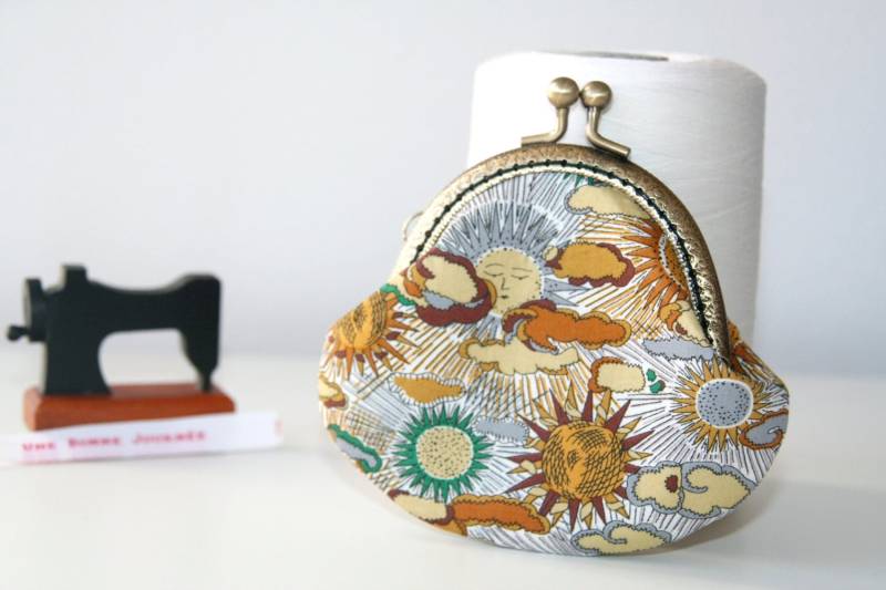 Vintage Liberty Of London Daniel Dj Wolken Und Sonnen Metallverschluss Geldbörse von UneBonneJournee