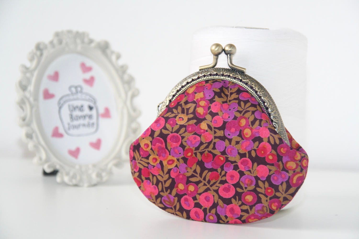 Liberty Of London Wiltshire Bordeaux Vintage Geldbörse/ Geldbörse Mit Metallrahmen/Geschenk Für Sie Liberty Of London Wiltshire Bordeaux Vintage Geldbörse/ Geldbörse Mit Metallrahmen/Geschenk Für Sie von UneBonneJournee