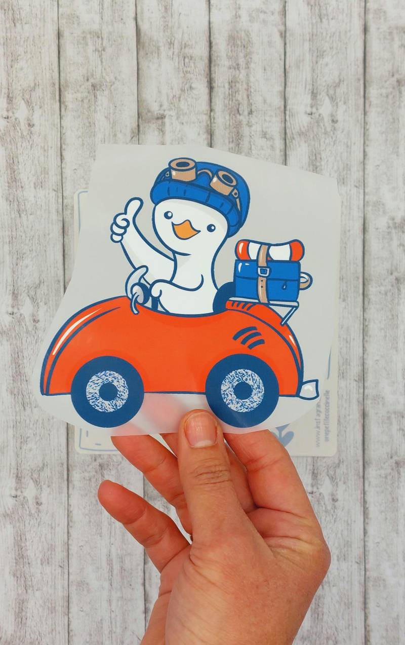 Bügelbild Möwe Im Auto Bügelbild Möwe Im Auto von UnePetiteCoccinelle
