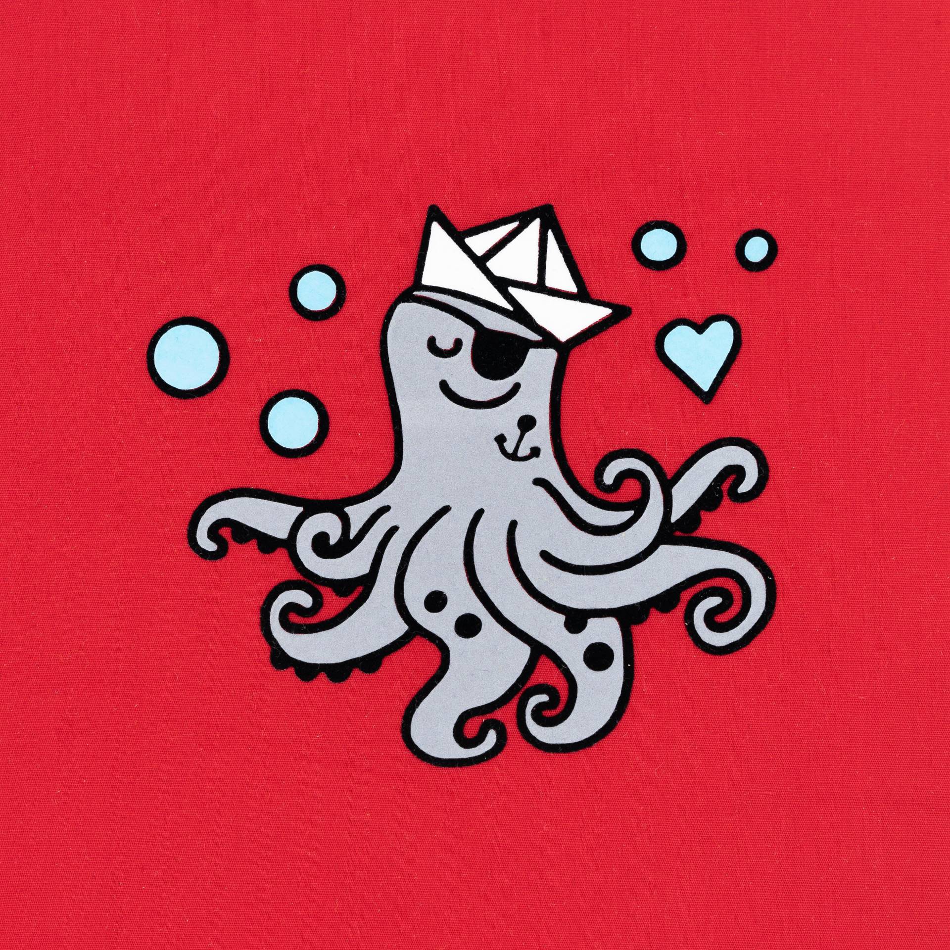 Bügelbild Oktopus/Krake 12cm X 11cm Bügelbild Oktopus/Krake 12cm X 11cm von UnePetiteCoccinelle