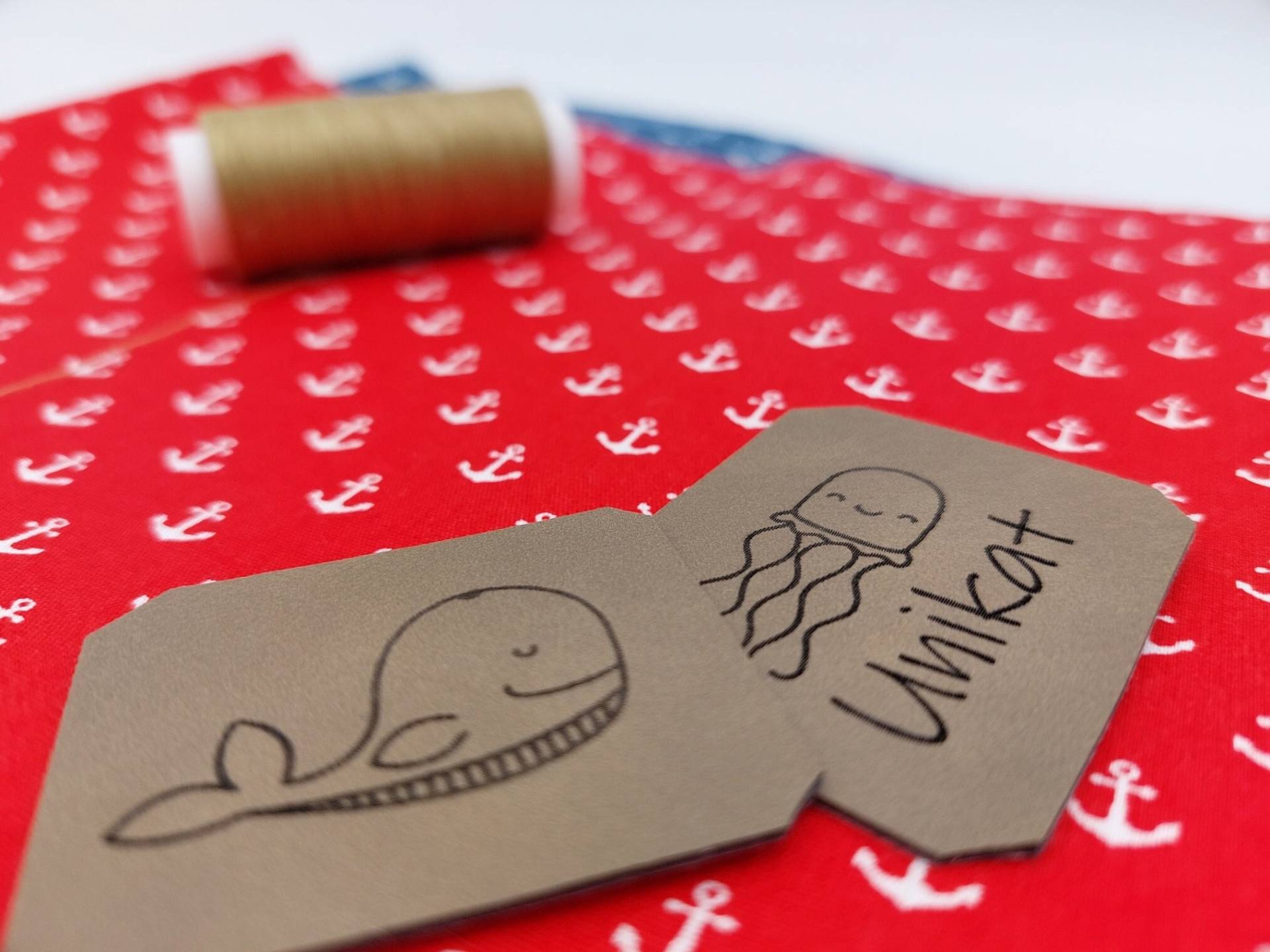 Label Maritim Wall Und Qualle Label Maritim Wall Und Qualle von UnePetiteCoccinelle