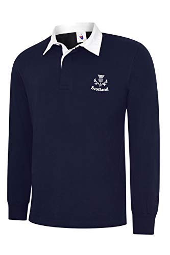 Uneeek Clothing Scotland Long Sleeve Rugby Shirts 6 Nations Rugby, marineblau, M Uneeek Clothing Scotland Long Sleeve Rugby Shirts 6 Nations Rugby, marineblau, M von Uneeek Clothing
