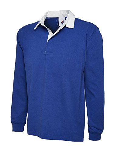 UC401 Uneek 330 gsm Premium Rugby Shirt - Königsblau, L von Uneek clothing