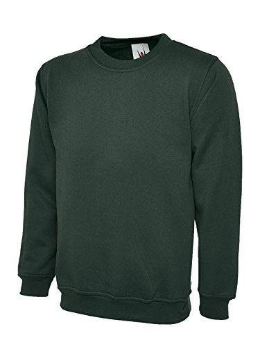 Uneek Clothing Herren Sweatshirt Grün Bottle Green XXXXL von Uneek clothing