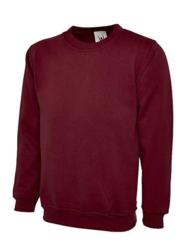 Uneek Clothing Herren Sweatshirt Rot Maroon Größe L von Uneek clothing