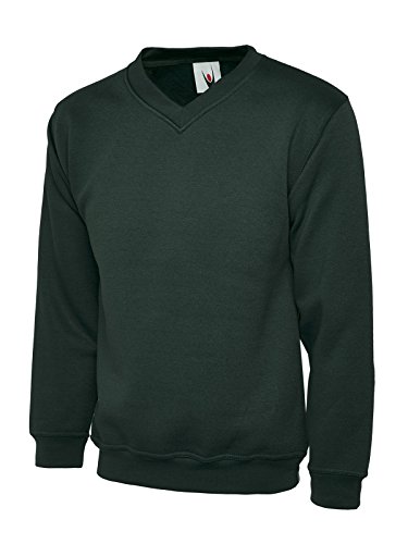 Uneek clothing Herren Sweatshirt Gr. X-Large, Vert - Vert bouteille von Uneek clothing