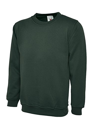 Uneek clothing UC201 – Schwarz – Größe L – 350 g/m² Premium-Sweatshirt von Uneek clothing