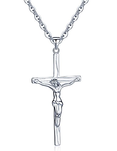 Unendlich U Einzigartig Jesus Kruzifix Kreuzanhänger 925 Sterling Silber Herren Partner Anhänger Silberanhänger von Infinite U