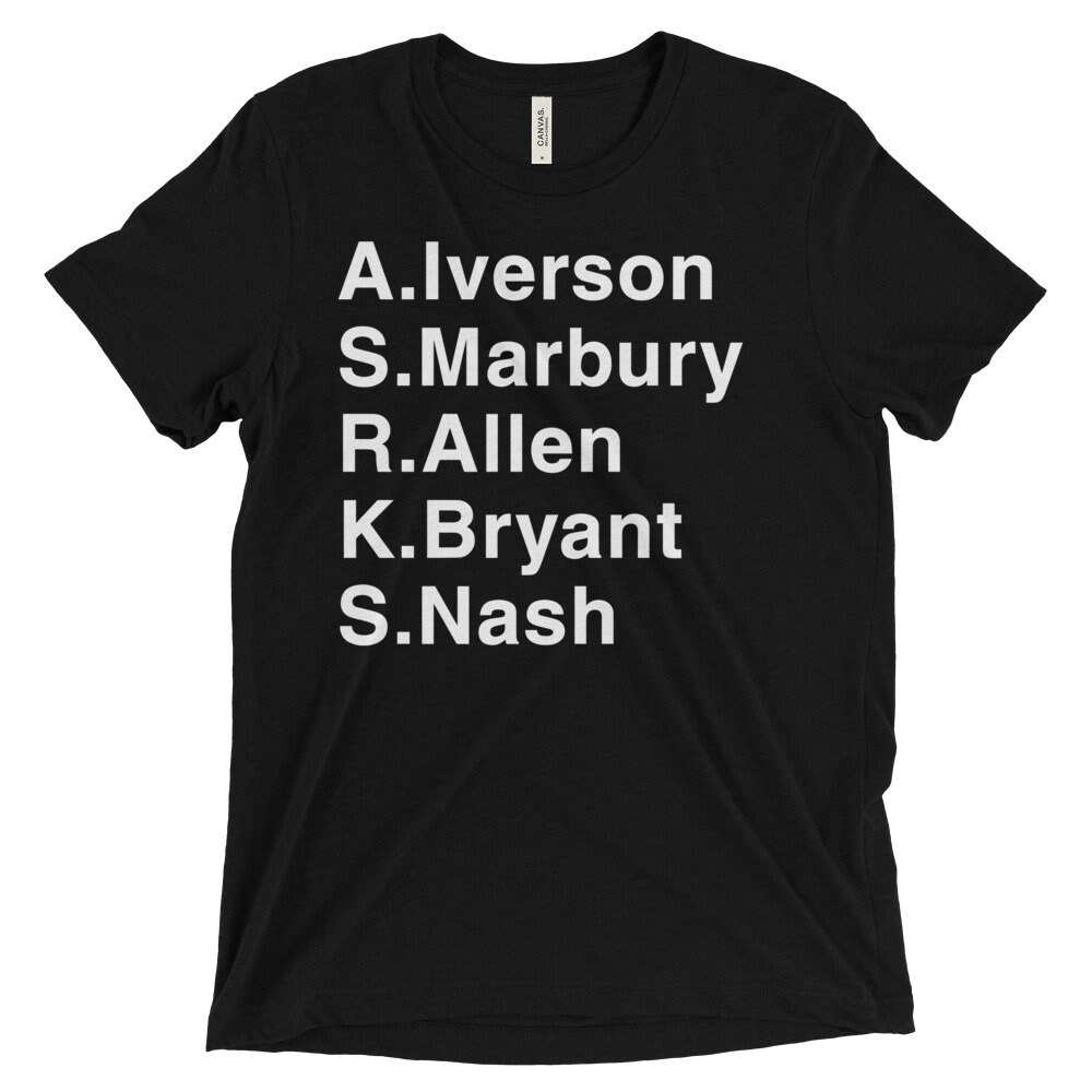 Retro 96 Nba Entwurf Weiß Schrift Tri-Blend Gewebe T Retro 96 Nba Entwurf Weiß Schrift Tri-Blend Gewebe T von UnfadedEra
