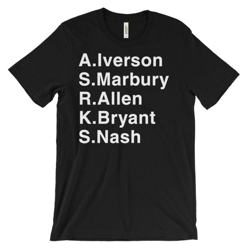 Retro 96 Nba Entwurf Weiß Schrift Unisex T-Shirt Retro 96 Nba Entwurf Weiß Schrift Unisex T-Shirt von UnfadedEra