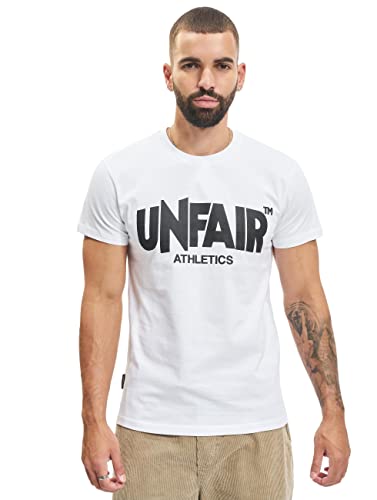 Unfair Athletics Classic Label T-Shirt Herren weiß/schwarz, S von Unfair Athletics