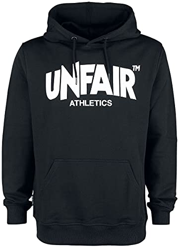 Unfair Athletics Herren Sweater Classic Label Hoodie UNFR18-075 Schwarz Black, Größe:L von Unfair Athletics