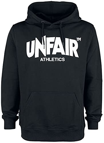 Unfair Athletics Herren Sweater Classic Label Hoodie UNFR18-075 Schwarz Black, Größe:M von Unfair Athletics