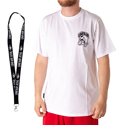 Unfair Athletics Shirt - Herren T-Shirt - Limited Schlüsselband (S, 004white) von Unfair Athletics
