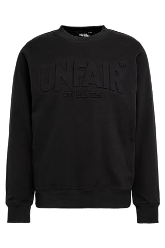 Unfair Athletics Sweatshirt Classic Label 3D Crewneck Black, Größe:XL von Unfair Athletics