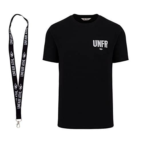 Unfair Athletics T-Shirt - Herren Shirt - Limited Schlüsselband (M, 004black) von Unfair Athletics