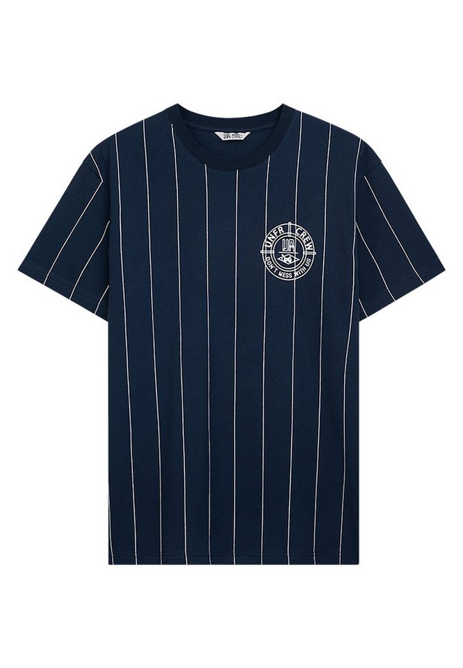 Unfair Athletics T-Shirt Unfair Athletics Herren T-Shirt DMWU BP PINSTRIPES UNFR25-098 Navy von Unfair Athletics