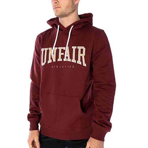 Unfair Athletics University Kapuzenpullover Herren dunkelrot/weiß, XL von Unfair Athletics