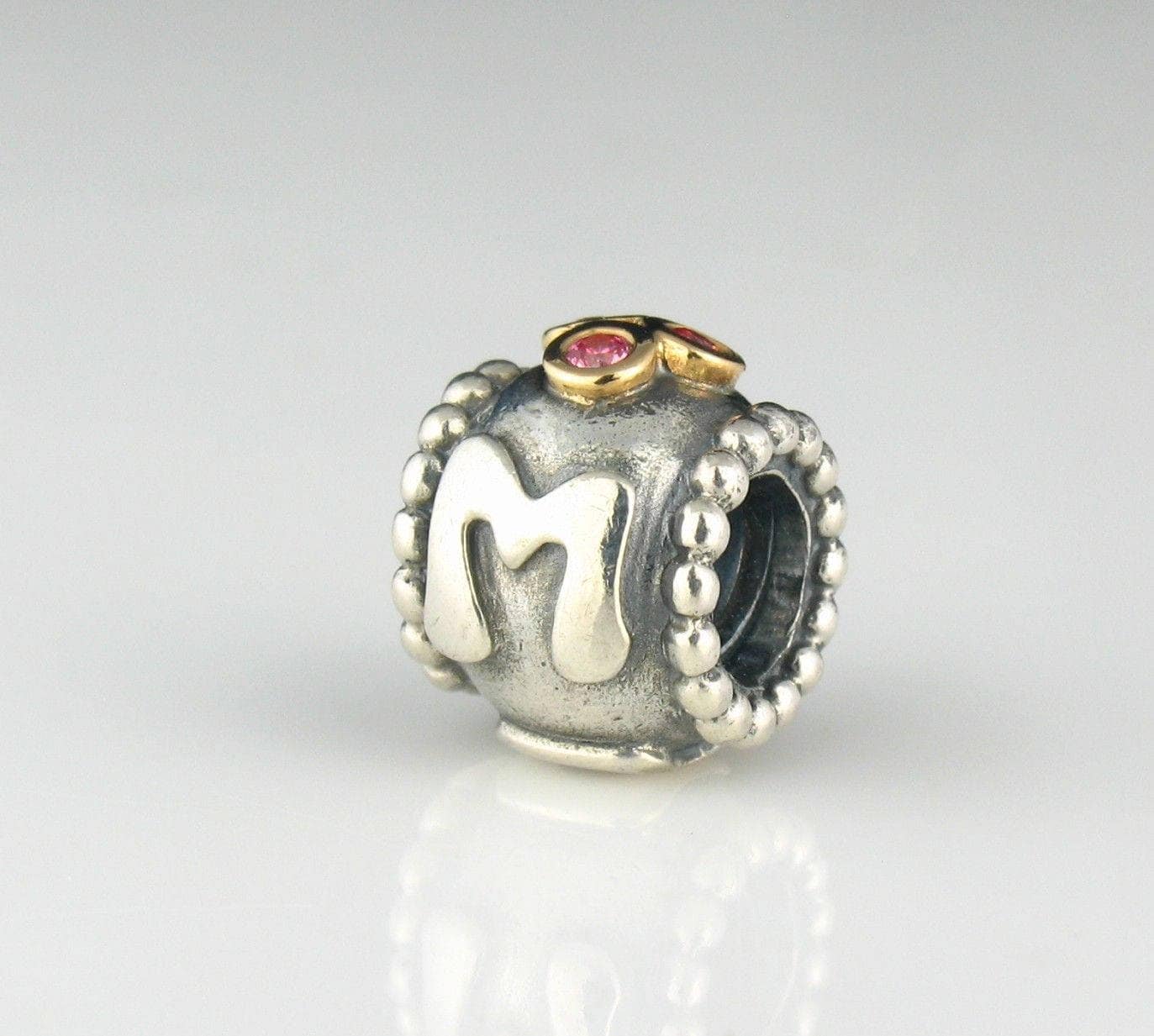 Echte Pandora 14K Gold Und Sterling Silber Mom Pink Cz Anhänger #790574Czs Im Ruhestand Echte Pandora 14K Gold Und Sterling Silber Mom Pink Cz Anhänger #790574Czs Im Ruhestand von Unforgetablecharms