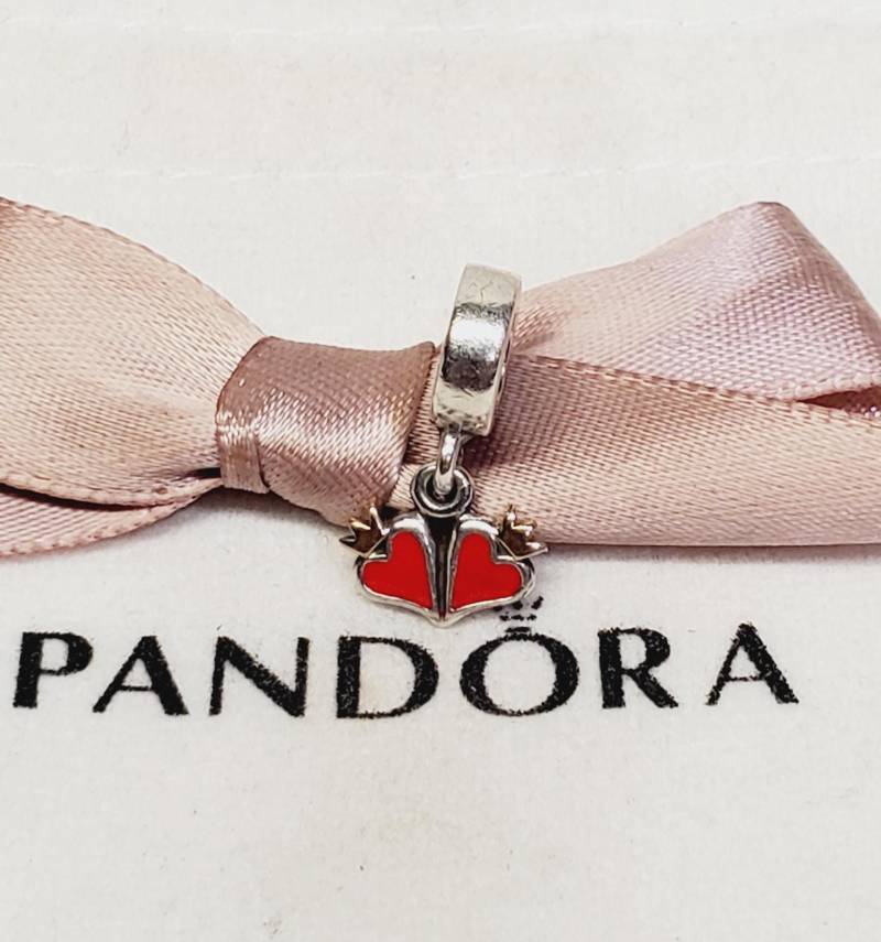 Echte Pandora 2-Ton 14Kt Gold Krone Love Anhänger #790434En09 Im Ruhestand Echte Pandora 2-Ton 14Kt Gold Krone Love Anhänger #790434En09 Im Ruhestand von Unforgetablecharms
