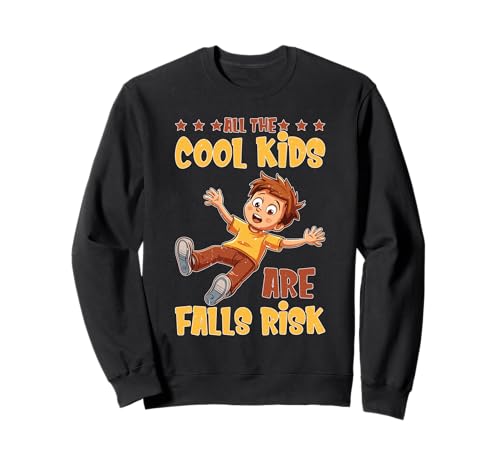 All The Cool Kids Are Falls Risk Ungeschickte Leute Sweatshirt All The Cool Kids Are Falls Risk Ungeschickte Leute Sweatshirt von Ungeschickte Crew -Trendhumor