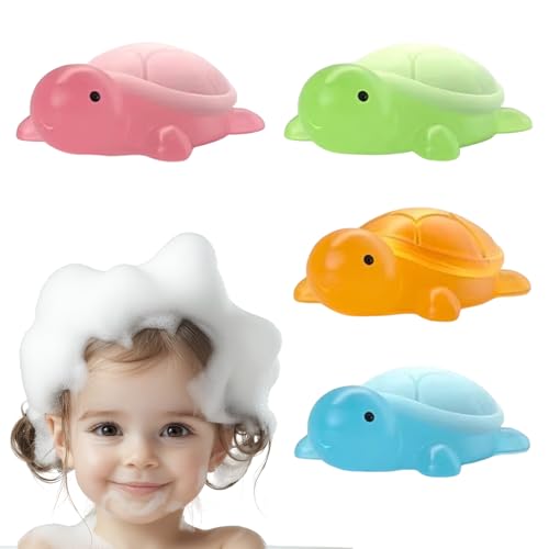 Oil Soap for Children, Turtle-Shaped Natural Soap, Gentle Kids Bathing, Moisturizing Hand & Face Wash, Travel-Friendly Kindergarten Hygiene Solution, 4 Stück von Ungtyb