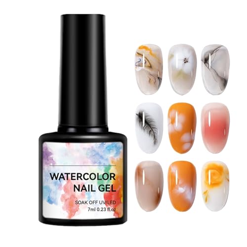 Ungtyb Bloom Gel Nail Polish, UV LED Soak-Off Formel, Spreading Effect Nail Arts Gels, Professional Fingernail Painting Beauty Accessories for Women Girls Manicure Design Use 7ml von Ungtyb