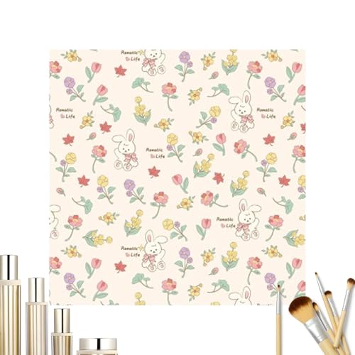 Ungtyb Flache Make-up-Tasche, selbstklebendes Kosmetiktuch,Tragbare Make-up Organizer Tasche - Praktische Faule Selbstklebende Kosmetiktasche Faule Make-up-Tasche für das, Extragroßes Kaninchen, von Ungtyb