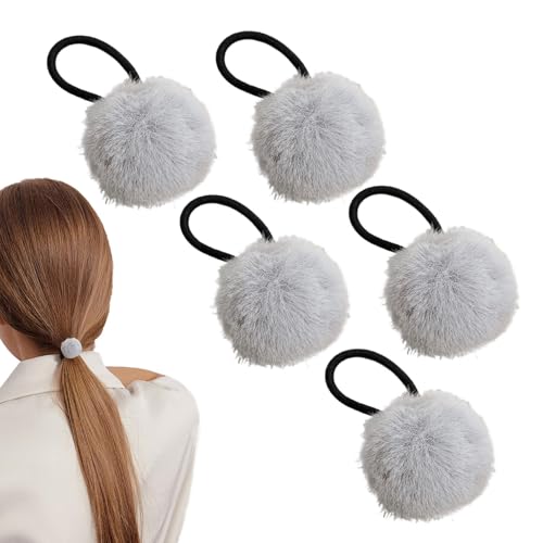 Ungtyb Haargummis für Mädchen, Haarband mit Mädchen | Haarbänder mit bunten Bommeln für Mädchen | Stylische Haargummis mit Bällen von ca von Ungtyb