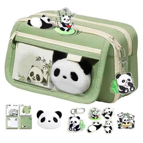 Ungtyb Panda-Federmäppchen | Panda Schreibwarenetui | Tier-Schreibwarenetui | Niedliches Panda-Etui, Federmäppchen niedlich, Kapazität Etui Tier-Federmäppchen, Schreibwaren-Tasche für Stifte und von Ungtyb