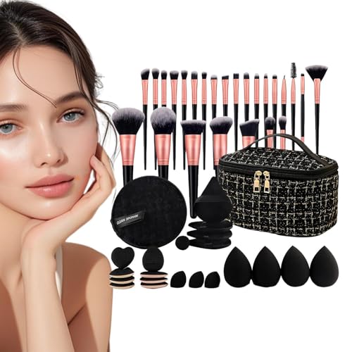 Ungtyb Professionelles Make-up-Pinsel-Set für Foundation und Lidschatten, leicht und stylisch, für Frauen, Mütter, Töchter, für den täglichen Gebrauch und auf Reisen von Ungtyb