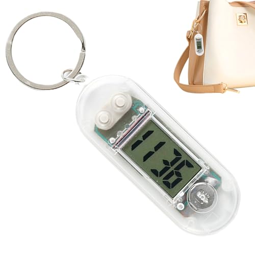 Ungtyb Schlüsselanhänger Uhr | Lautlose Zieruhr | Mini-Tischuhr Tragbare Elektronische Uhr Ungtyb Schlüsselanhänger Uhr | Lautlose Zieruhr | Mini-Tischuhr Tragbare Elektronische Uhr von Ungtyb