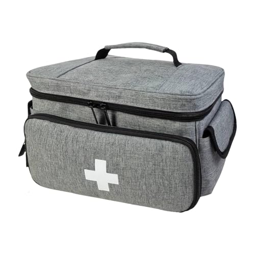 Waterproof Home Health Bag, Portable Medicine Storage Bag, Compact Medicine Storage, Organized Pill Bottle Holder 11.42x7.68x6.89 Inches for Easy Organization, Home and Travel Use, grau, Waterproof Home Health Bag, Portable Medicine Storage Bag, Compact Medicine Storage, Organized Pill Bottle Holder 11.42x7.68x6.89 Inches for Easy Organization, Home and Travel Use, grau, von Ungtyb