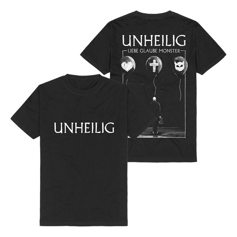 Unheilig Cover2 T-Shirt schwarz in XL von Unheilig