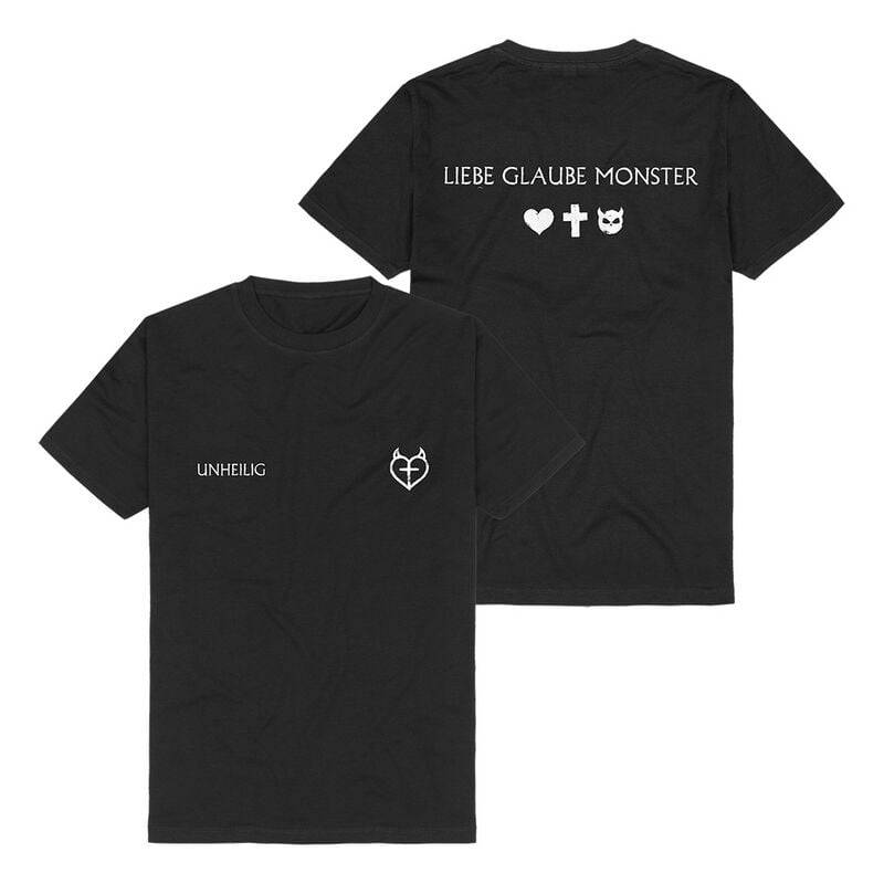 Unheilig T-Shirt - Title Icons - S bis 3XL - für Männer - Größe XL - schwarz  - Lizenziertes Merchandise! von Unheilig