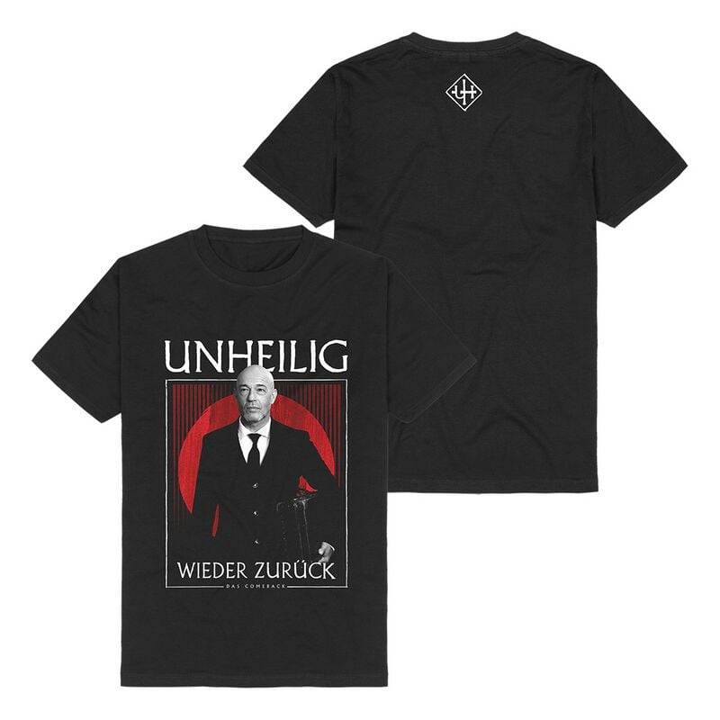 Unheilig T-Shirt - Wieder zurück - S bis 3XL - für Männer - Größe XL - schwarz  - Lizenziertes Merchandise! von Unheilig