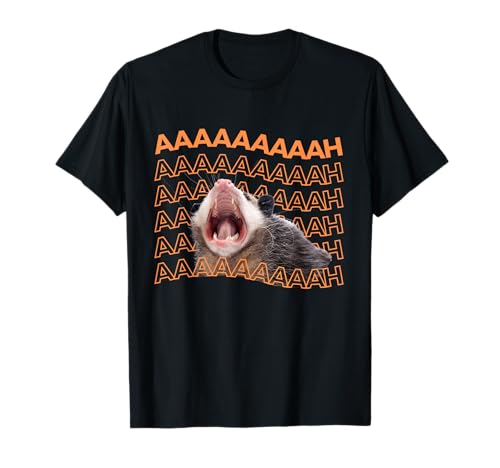 Opossum Screaming Lustiges Opossum Trash Cat Meme für Herren und Damen, Geschenk T-Shirt von UnhingedHellions