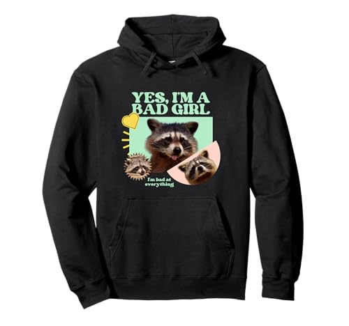 Yes I'm A Bad Girl I'm Bad At Everything Funny Raccoon Women Pullover Hoodie Yes I'm A Bad Girl I'm Bad At Everything Funny Raccoon Women Pullover Hoodie von UnhingedHellions