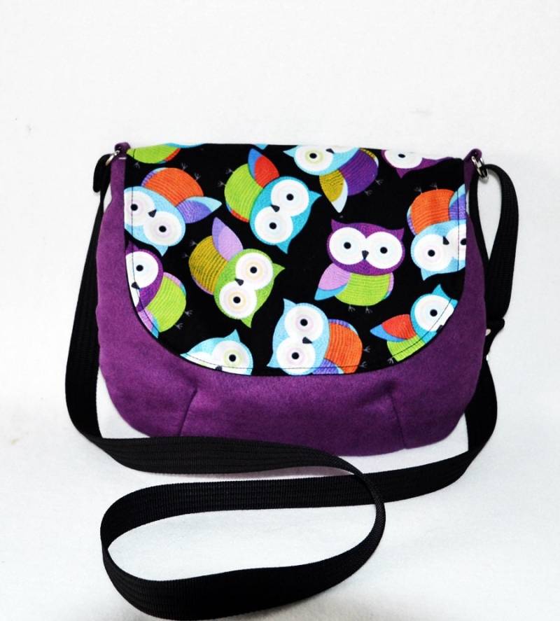 Eulen - Tasche/Bunte Tasche Mit Einem Muster in Eulen Umhängetasche Jugendhandtasche von UniQueBagsButik