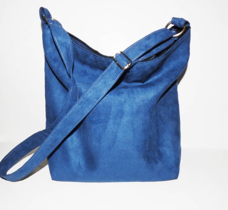 Große Tasche/Shopper Umhängetasche Blau von UniQueBagsButik
