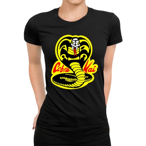 Cobra Kai Damen T-Shirt, Schwarz, M von Unibly
