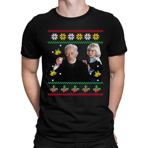 Der kleine Lord - Weihnachten Ugly Sweater Herren T-Shirt, Schwarz, XL von Unibly