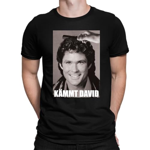 Kämmt David Lustiger Spruch Herren T-Shirt, Schwarz, XXL Kämmt David Lustiger Spruch Herren T-Shirt, Schwarz, XXL von Unibly