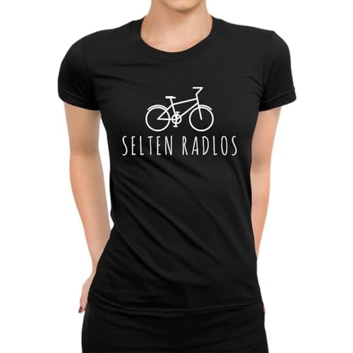 Selten Radlos Fahrrad Damen T-Shirt, Schwarz, L Selten Radlos Fahrrad Damen T-Shirt, Schwarz, L von Unibly